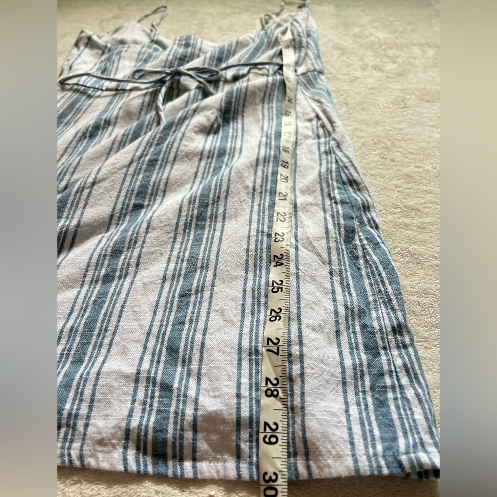 RaG POeTs Canggu Wrap Dress in Provincial Blue Stripe size S Beach Swim Cover-up - Picture 11 of 13